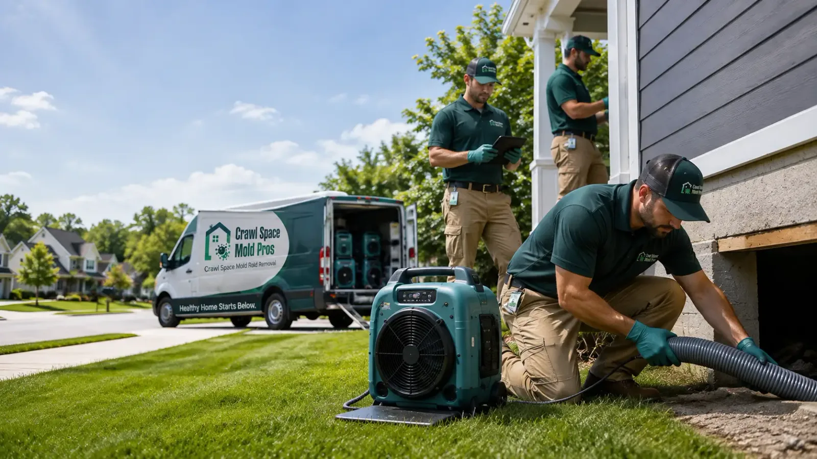 Crawl Space Mold Removal in Woodland, MI